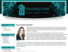 Tablet Screenshot of cherylpencewolf.com